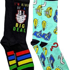 NWT 2 pairs Of Monopoly Game Socks: I'm Kind of a Big Deal